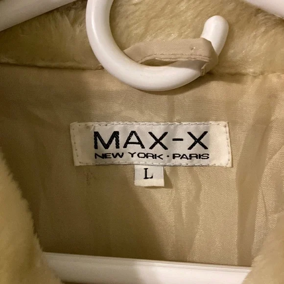 Super Soft Beige Blond Teddy Fur Coat Jacket XL - Picture 3 of 8